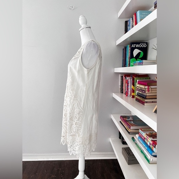 Moulinette Soeurs ivory cream sheath lace dress for Anthropologie size 6 - Picture 6 of 13